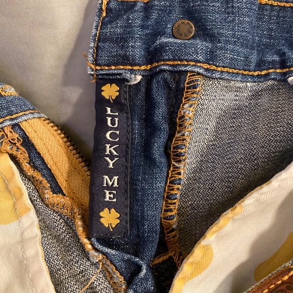 LUCKY Brand Dark Wash Jean Bermuda Shorts Size 4/27 - Picture 8 of 14